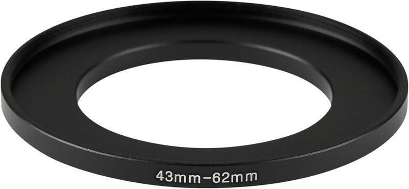 JOYTOLIN 43-62mm Metal Step-Up Ring Adapter Compatible with Mirrorless Cameras DSLR Lens, UV CPL ND Filter Thread Converter, Black - Image 2